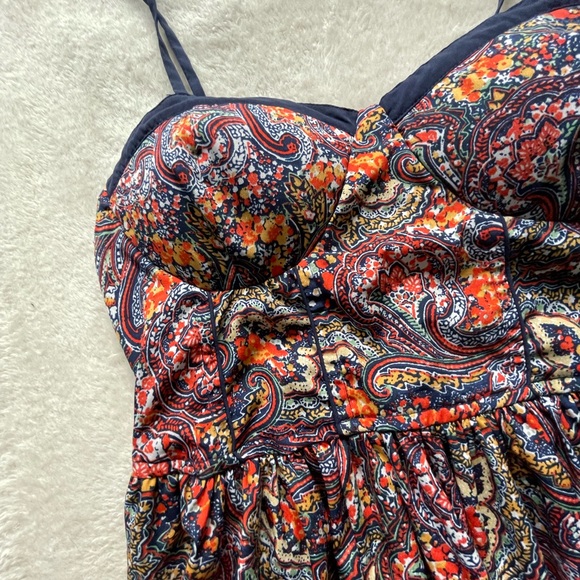 Adorable Colorful Paisley Mini Dress - Picture 5 of 6